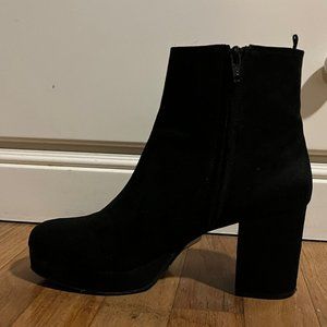 Black Ankle Boots with heel